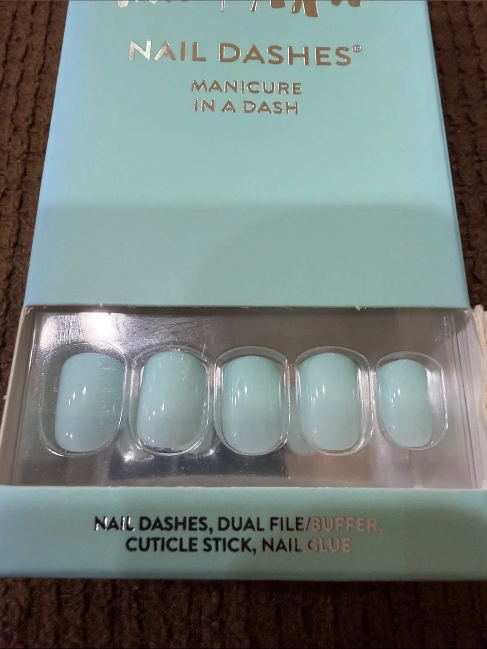 Red Aspen Nail Dashes Press-On Nails - Picture 13 of 13